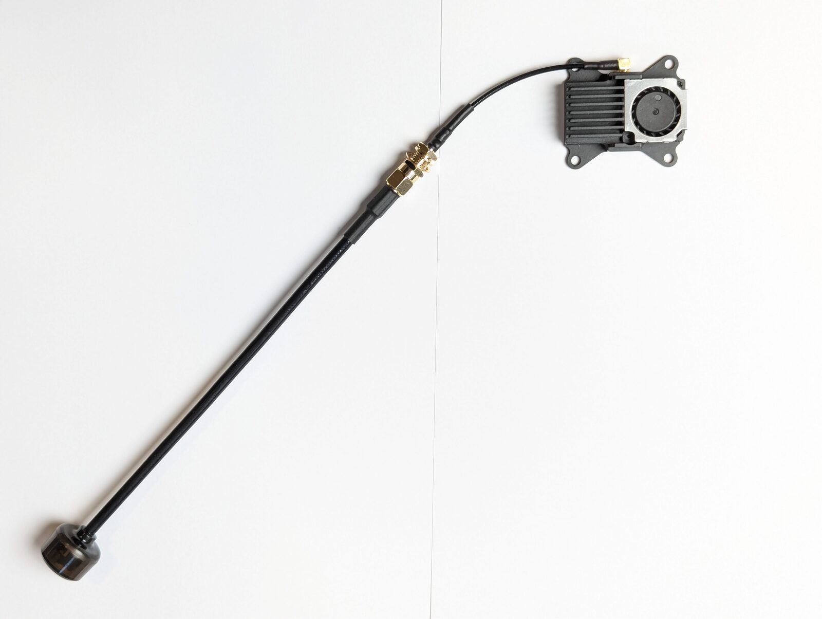 VT5805 with the Robofusion A5800 antenna attached via the included MMCX-to-RPSMA extension feeder