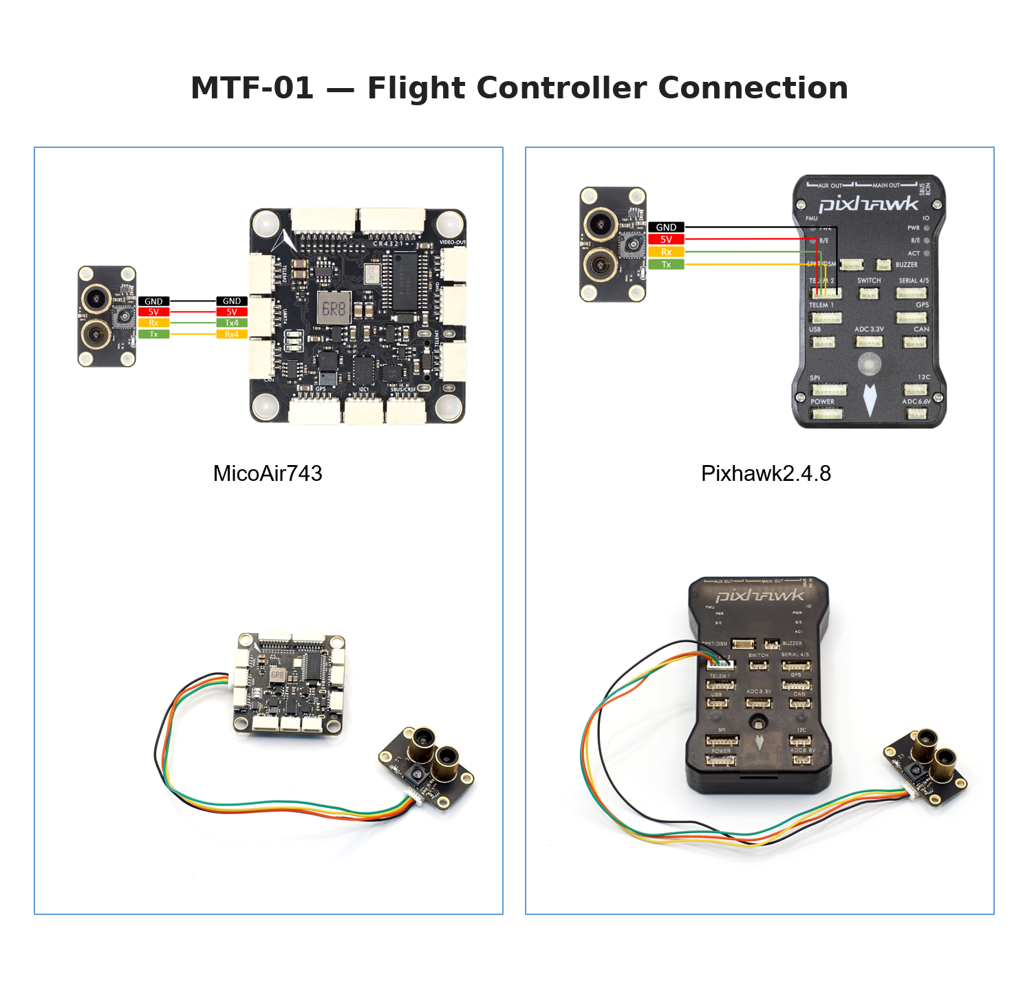 MTF-01 flight controller connection diagram