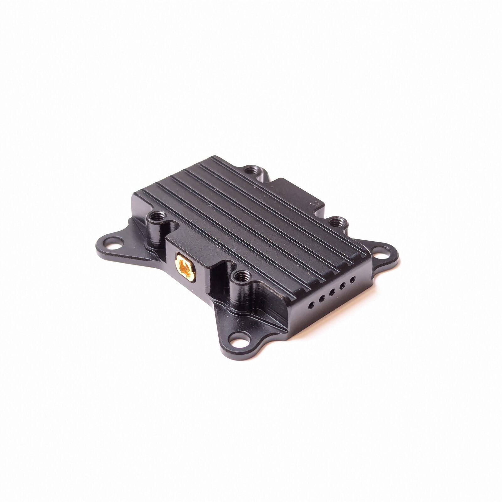 Robofusion VT5804 5.8GHz 2.5W analog FPV video transmitter module — CNC aluminum heatsink case, 30.5×30.5 stack mount